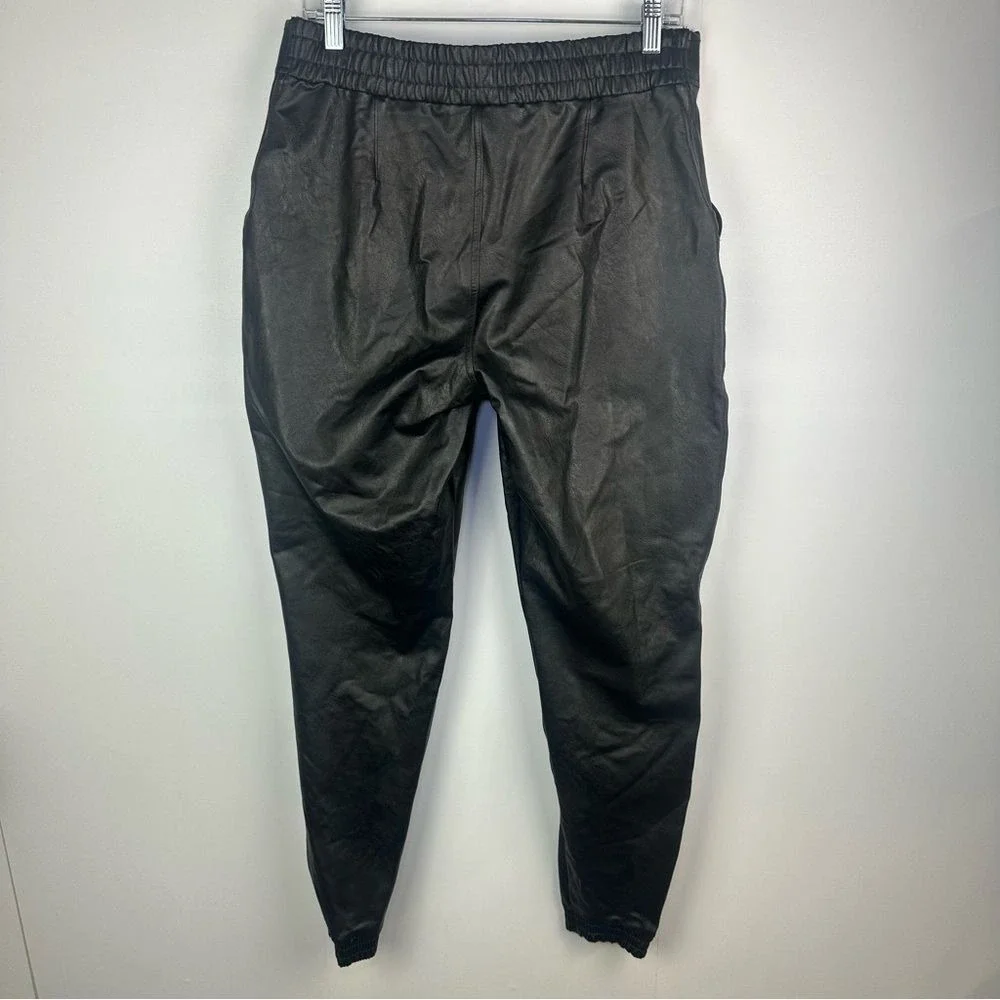 Spanx Leather Like Joggers Black Noir‎ Size XL Women's Spanx pants joggers
